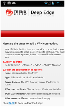 Configure uma VPN no Android 5 e superior