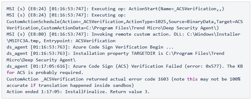 acs error log