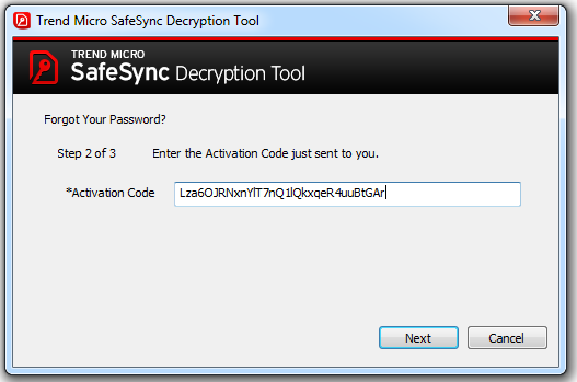 The Activation Code expires 24 hours after it is sent.
