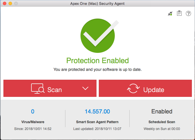 Checking the Trend Micro Apex One (Mac) Security Agent Status | Trend Micro  Service Central