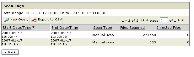 Using the Log Screens in the Web Console | TrendAI™