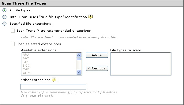 Specifying Files to Scan | TrendAI™